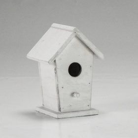 Fa madáretető fehér 6x6,7x10cm