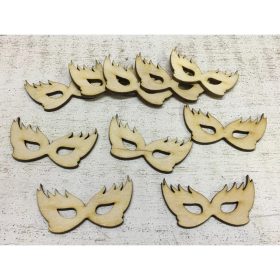 Natúr fa - Farsangi álarc 5cm 10db/csomag