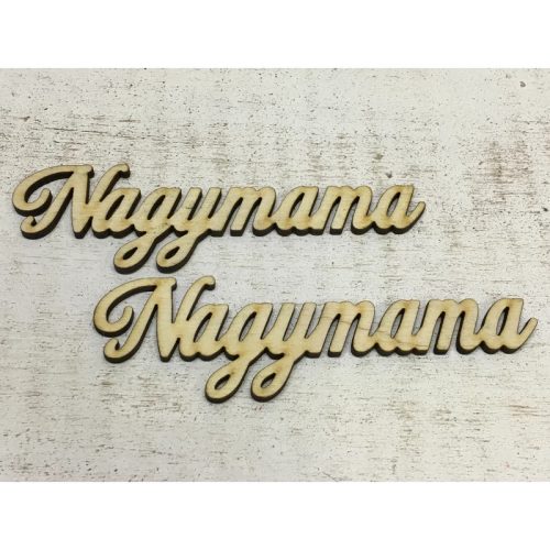 Natúr fa - "Nagymama" felirat 12,5cm 2db/csomag