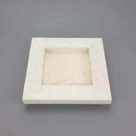 Dekorációs fa tál fehér négyzet 20*20cm 36/#