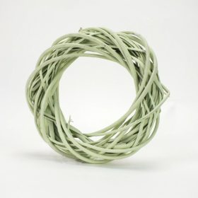 Fűzvessző koszorúalap pasztell zöld 25cm 48/#