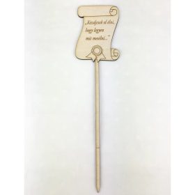 Natúr fa - Beszúrós pergament "Kezdjetek el..."