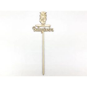   Natúr fa - Beszúrós felirat "Ballagásodra" lány