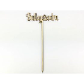   Natúr fa - Beszúrós " Ballagásodra" felirat 23cm