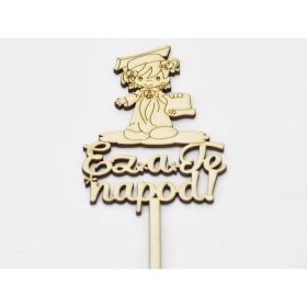   Natúr fa - Beszúrós "Ez a Te napod" kislány 32cm