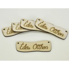   Natúr fa - " Édes Otthon " hullámos tábla 2,4x7cm 5db/csomag