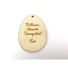 Natúr fa - Egyedi 3 soros gravírozott tojás 6x8cm