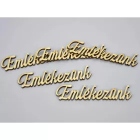 Natúr fa -"Emlékezünk" felirat 5db/csomag