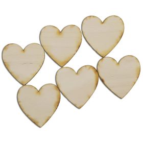 Natúr fa - Szív 7cm 6db/cs