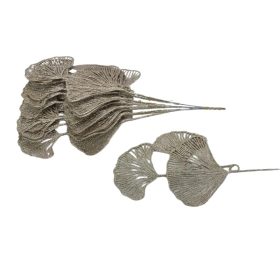 Gingko levél csillámos pezsgő 10db/csomag