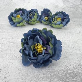 Bababrózsa fej - cirmos kék 5db/cs