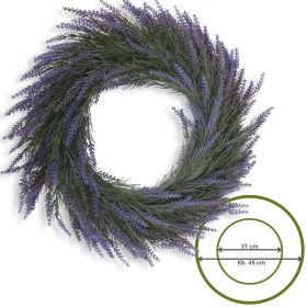 Levendula koszorú 48cm 50/#