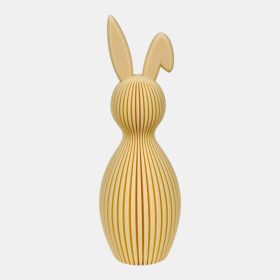 Dekor nyúl, hajlott füllel, közepes, krém