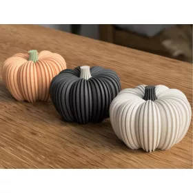   3D nyomtatott halloweeni tök dekoráció LED teamécseshez – 9 × 12,3 cm – [szín]
