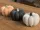 3D nyomtatott halloweeni tök dekoráció LED teamécseshez – 9 × 12,3 cm – [szín]