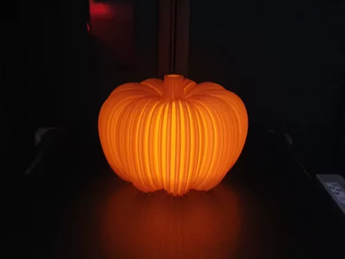 3D nyomtatott halloweeni tök dekoráció LED teamécseshez – 9 × 12,3 cm – [szín]