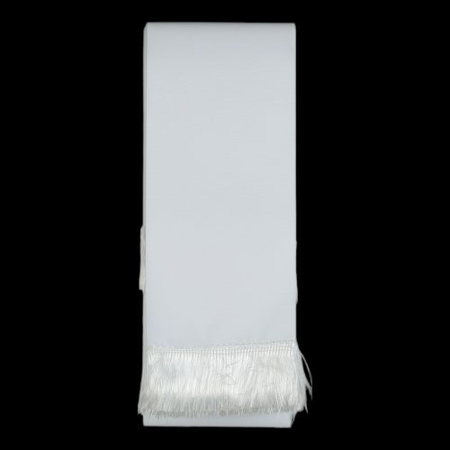 Koszorúszalag fehér 7x200 cm fehér rojttal 10 DB