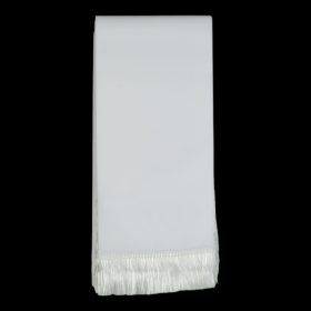 Koszorúszalag fehér 10x220 cm fehér rojttal 10 DB