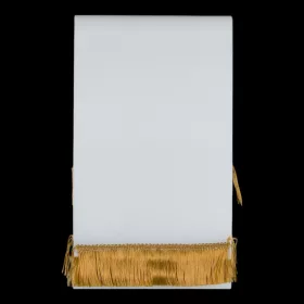 Koszorúszalag fehér 16x220 cm arany rojttal 10 DB