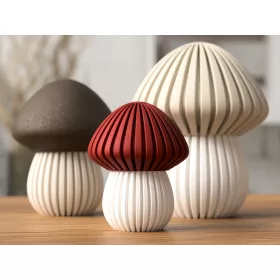 3D nyomtatott őszi gomba - kicsi - piros kalappal