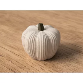   3D nyomtatott texturált tök dekoráció - 11,2 x 9,5 cm - latte brown