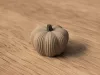 3D nyomtatott texturált tök dekoráció - 7,8 cm x 5,7 cm - karamel