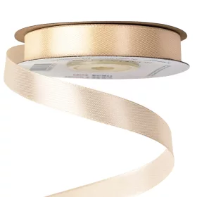 Szatén szalag 12mm x 22.86m - Ekrü