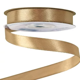 Szatén szalag 12mm x 22.86m - Aranybarna