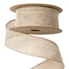 Juta szalag drótos szegéllyel 4cm x 6.4m - Natúr