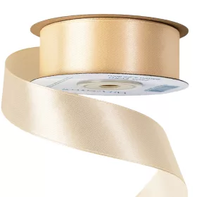 Szatén szalag 25mm x 22.86m - Ekrü