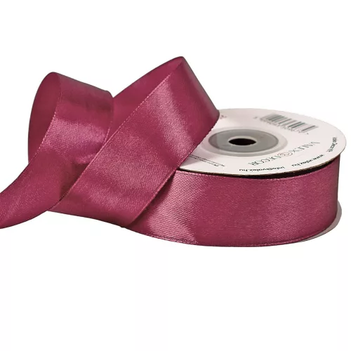 Szatén szalag 25mm x 22.86m - Padlizsánlila