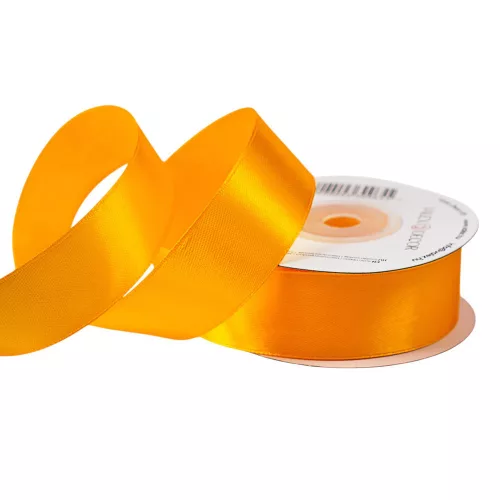 Szatén szalag 25mm x 22.86m - Sötét citromsárga