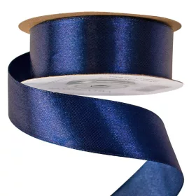 Szatén szalag 25mm x 22.86m - Tengerészkék