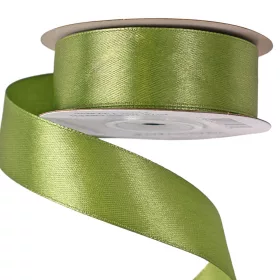 Szatén szalag 25mm x 22.86m - Mohazöld