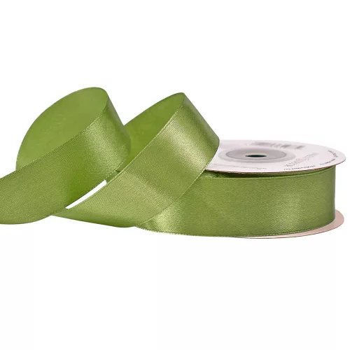 Szatén szalag 25mm x 22.86m - Mohazöld