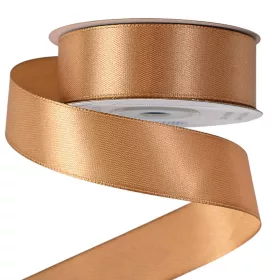 Szatén szalag 25mm x 22.86m - Barna