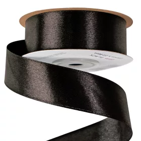 Szatén szalag 25mm x 22.86m - Fekete