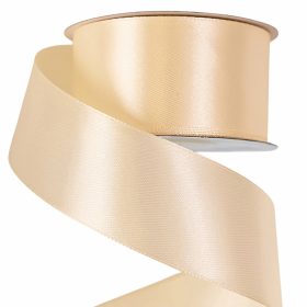 Szatén szalag 38mm x 22.86m - Ekrü