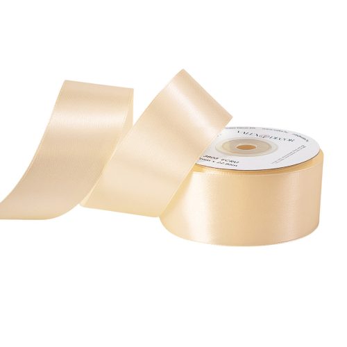 Szatén szalag 38mm x 22.86m - Ekrü