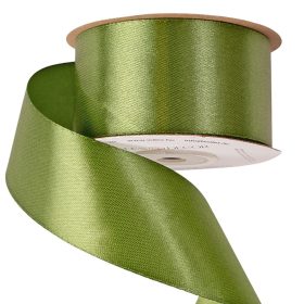 Szatén szalag 38mm x 22.86m - Mohazöld