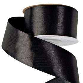 Szatén szalag 38mm x 22.86m - Fekete