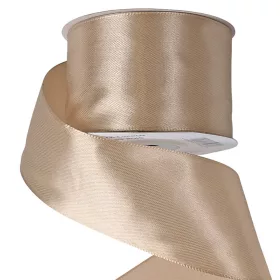 Szatén szalag 50mm x 22.86m - Bézs