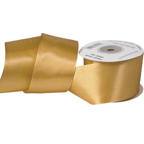 Szatén szalag 50mm x 22.86m - Arany