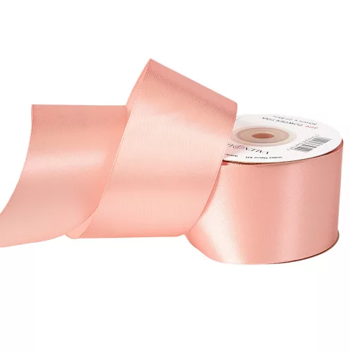 Szatén szalag 50mm x 22.86m - Púder rózsaszín