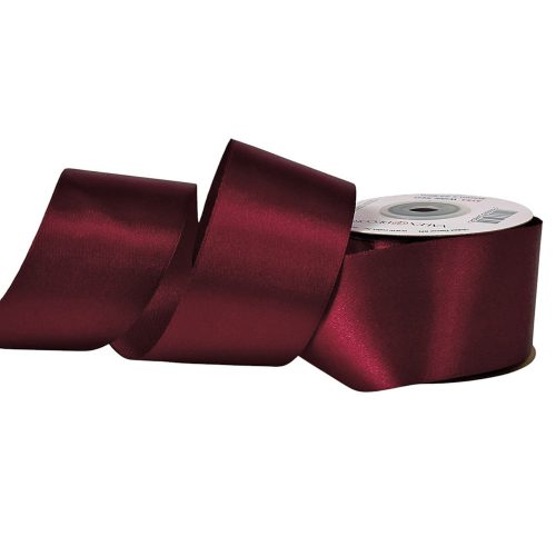 Szatén szalag 50mm x 22.86m - Wine red