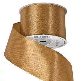 Szatén szalag 50mm x 22.86m - Aranybarna