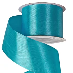 Szatén szalag 50mm x 22.86m - Aqua kék