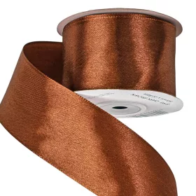 Szatén szalag 50mm x 22.86m - Sötétbarna