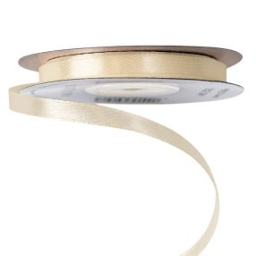 Szatén szalag 6mm x 22.86m - Ekrü