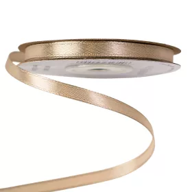 Szatén szalag 6mm x 22.86m - Bézs